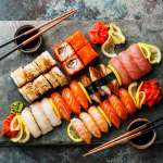 Sushi Set Nigiri and Sushi Rolls